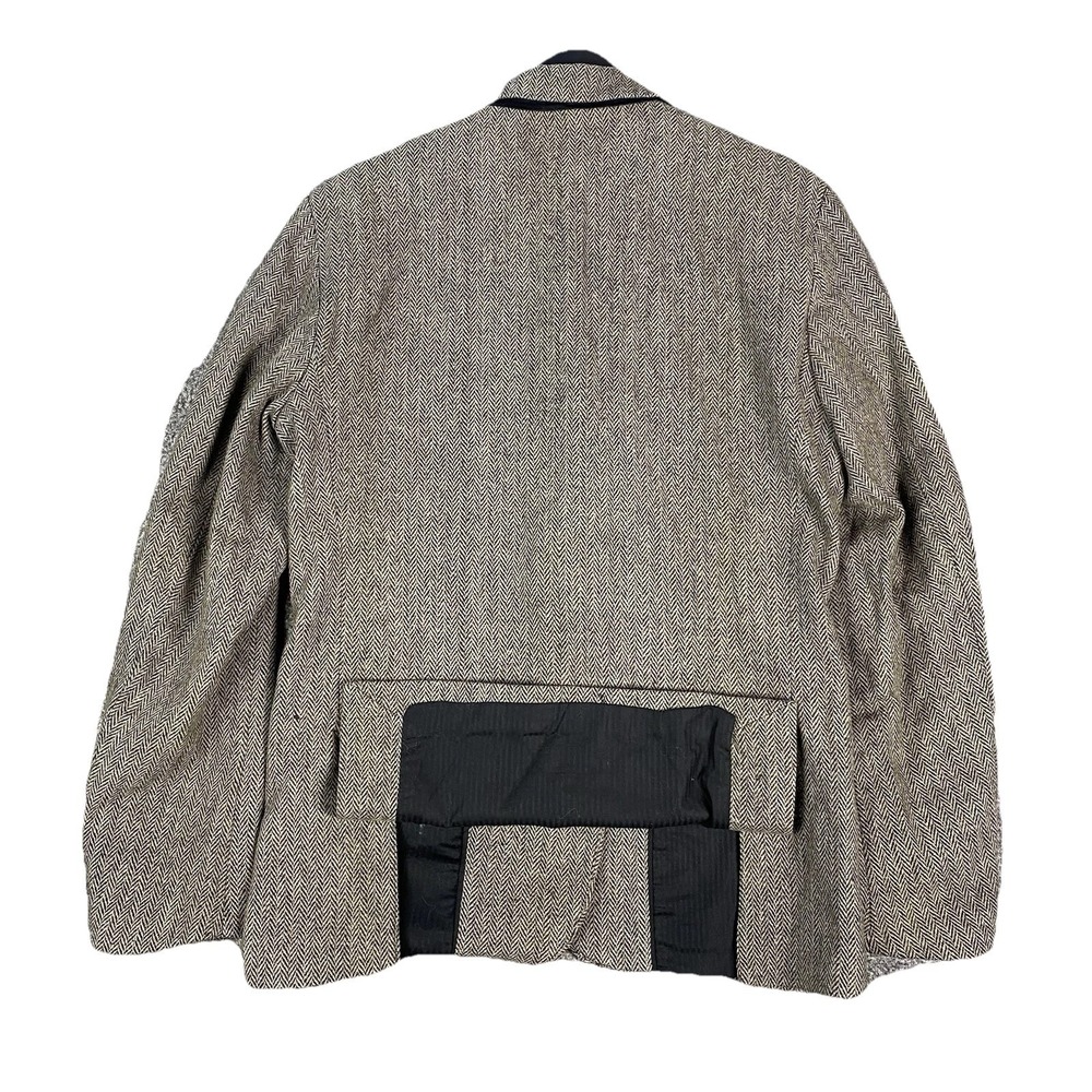 Vintage Gap Mens Sport‎ Coat S Brown Wool Herringbone Tweed Blazer Casual 40R - Picture 6 of 13